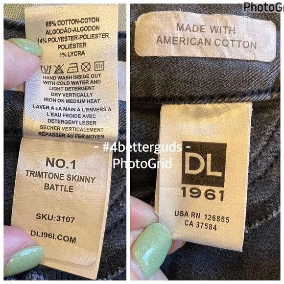 DL1961 Jessica Alba JAxDL No. 1 Trimtone Skinny High Rise Jeans in Battle 27 - Picture 6 of 16